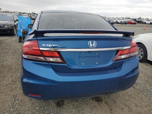 19XFB2F89DE241209 - 2013 HONDA CIVIC EX BLUE photo 6