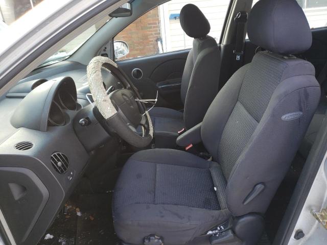 KL1TD66647B744397 - 2007 CHEVROLET AVEO BASE SILVER photo 7
