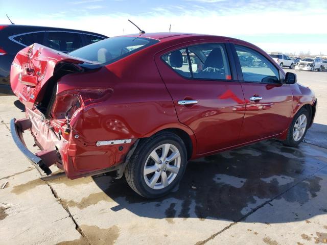 3N1CN7AP7DL819604 - 2013 NISSAN VERSA S RED photo 3