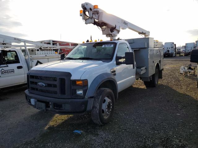 1FD4F46Y88EB87051 - 2008 FORD F450 SUPER DUTY WHITE photo 1