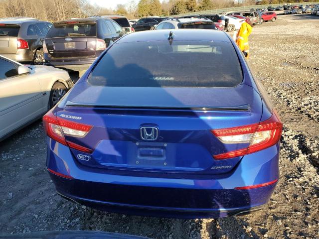 1HGCV1F35MA041067 - 2021 HONDA ACCORD SPORT BLUE photo 6