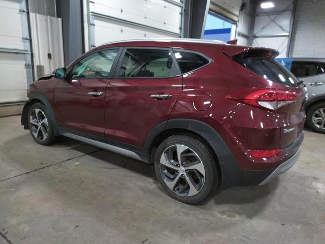 KM8J3CA20HU304975 - 2017 HYUNDAI TUCSON LIMITED BURGUNDY photo 2