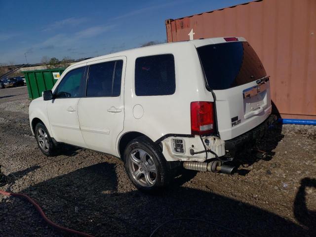 5FNYF3H53CB001443 - 2012 HONDA PILOT EXL WHITE photo 2