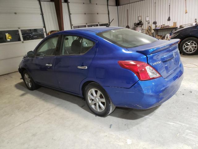 3N1CN7APXEL855143 - 2014 NISSAN VERSA S BLUE photo 2