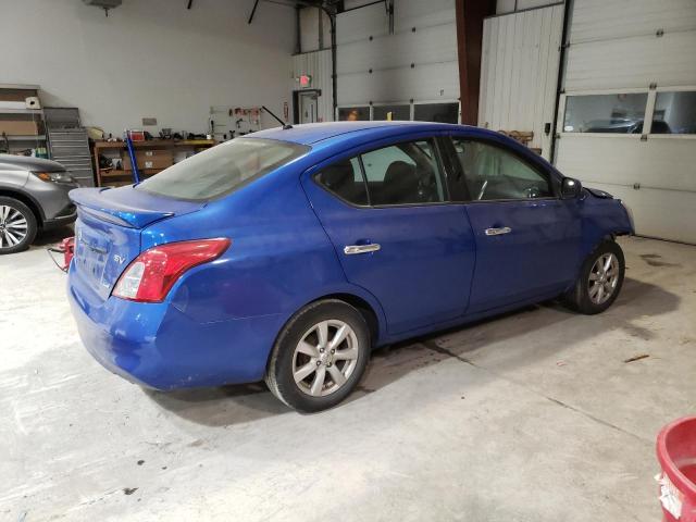 3N1CN7APXEL855143 - 2014 NISSAN VERSA S BLUE photo 3