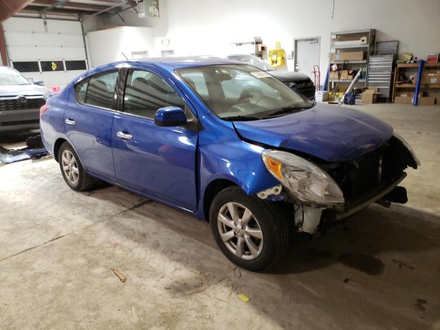 3N1CN7APXEL855143 - 2014 NISSAN VERSA S BLUE photo 4