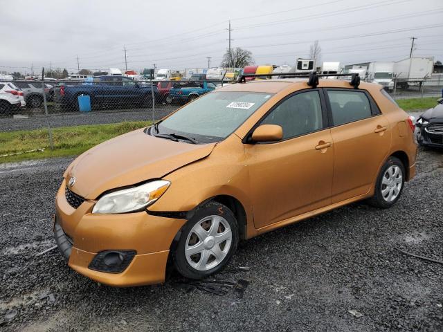 2T1LE40EX9C007316 - 2009 TOYOTA COROLLA MA S ORANGE photo 1