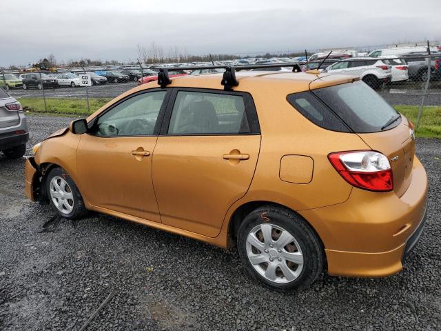 2T1LE40EX9C007316 - 2009 TOYOTA COROLLA MA S ORANGE photo 2