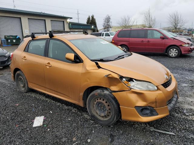 2T1LE40EX9C007316 - 2009 TOYOTA COROLLA MA S ORANGE photo 4