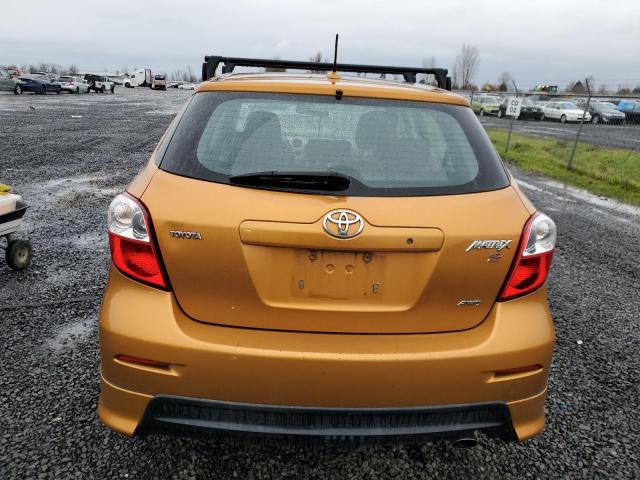 2T1LE40EX9C007316 - 2009 TOYOTA COROLLA MA S ORANGE photo 6