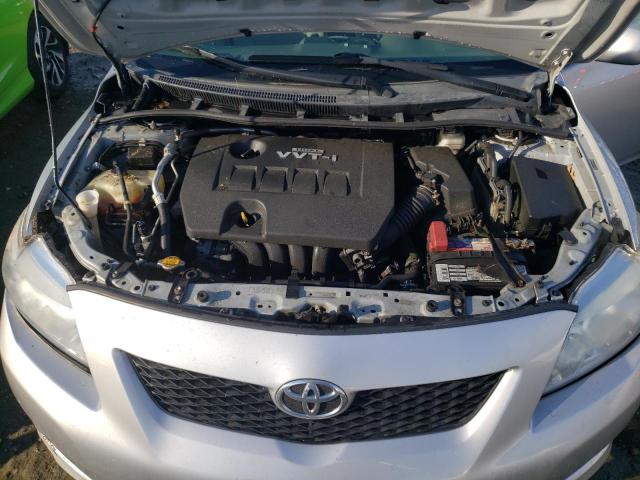 2T1BU4EE3AC349251 - 2010 TOYOTA COROLLA BASE SILVER photo 11