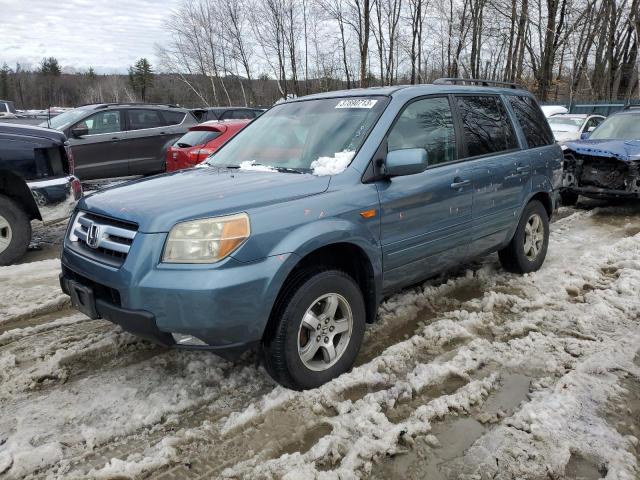 2HKYF18556H510430 - 2006 HONDA PILOT EX BLUE photo 1