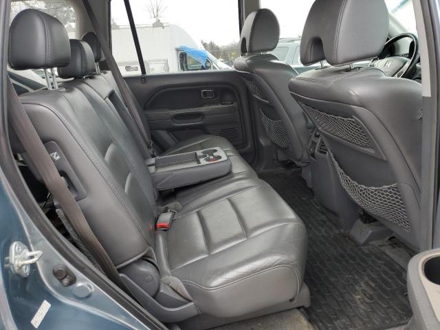 2HKYF18556H510430 - 2006 HONDA PILOT EX BLUE photo 10