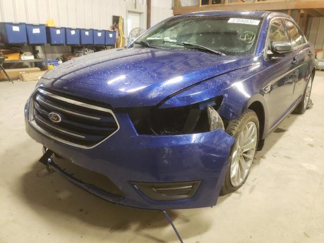 1FAHP2F89DG226547 - 2013 FORD TAURUS LIMITED BLUE photo 2