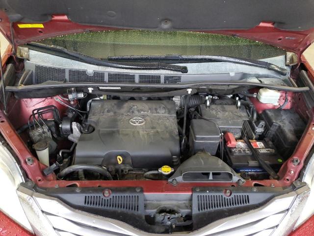 5TDYK3DC5FS548780 - 2015 TOYOTA SIENNA XLE BURGUNDY photo 12