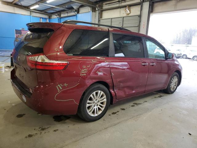 5TDYK3DC5FS548780 - 2015 TOYOTA SIENNA XLE BURGUNDY photo 3