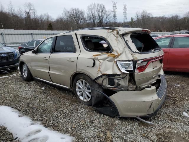 1C4RDHAG1EC344352 - 2014 DODGE DURANGO SXT TAN photo 2