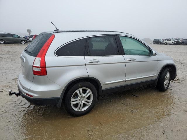 5J6RE3H70AL013059 - 2010 HONDA CR-V EXL SILVER photo 3