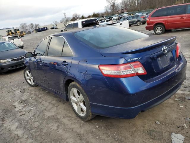 4T1BK3EK0AU607181 - 2010 TOYOTA CAMRY SE BLUE photo 2