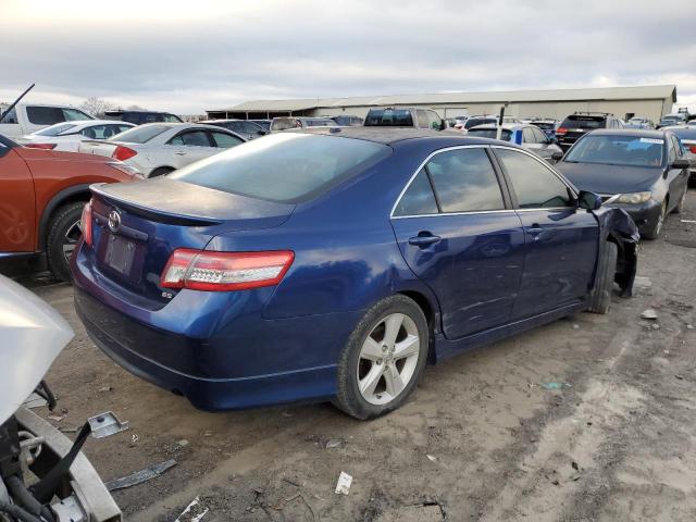 4T1BK3EK0AU607181 - 2010 TOYOTA CAMRY SE BLUE photo 3