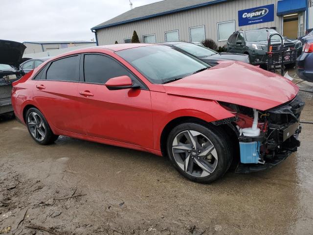 5NPLS4AG8PH109975 - 2023 HYUNDAI ELANTRA SEL RED photo 4