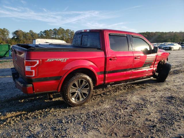 1FTEW1E59JFB92824 - 2018 FORD F150 SUPERCREW MAROON photo 3