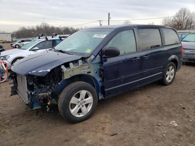 2C4RDGBG0DR640803 - 2013 DODGE GRAND CARA SE BLUE photo 1