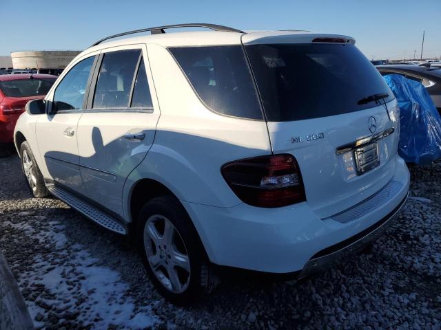 4JGBB75E67A200560 - 2007 MERCEDES-BENZ ML 500 WHITE photo 2