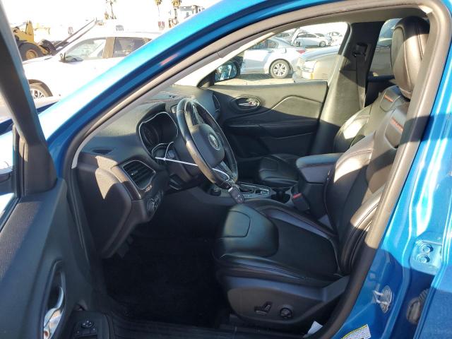 1C4PJMBN1KD257613 - 2019 JEEP CHEROKEE TRAILHAWK BLUE photo 7