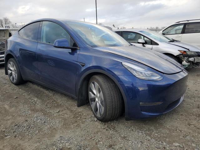 5YJYGDEE1MF204887 - 2021 TESLA MODEL Y BLUE photo 4