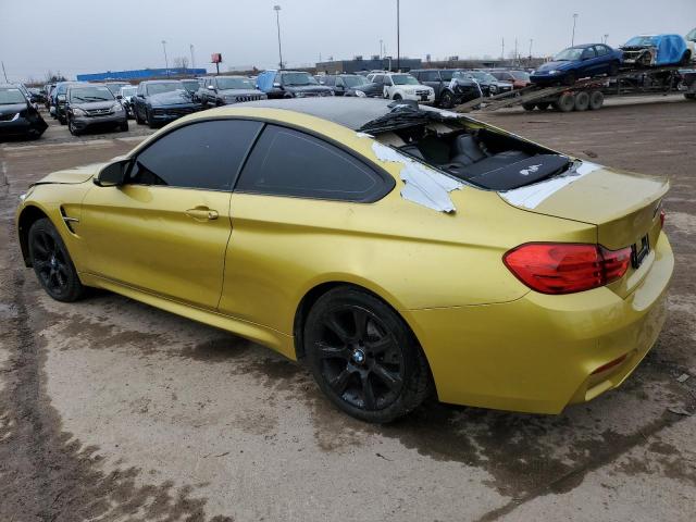 WBS3R9C59FK331471 - 2015 BMW M4 YELLOW photo 2