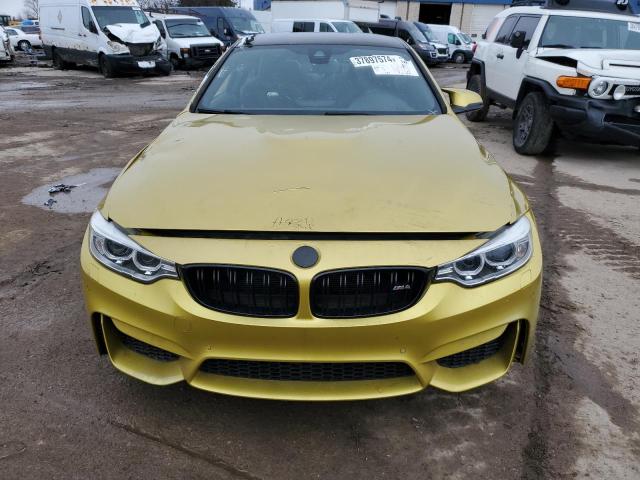 WBS3R9C59FK331471 - 2015 BMW M4 YELLOW photo 5