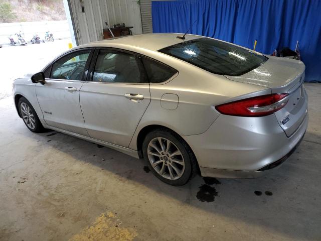 3FA6P0LU2HR357637 - 2017 FORD FUSION SE HYBRID SILVER photo 2