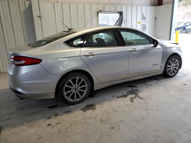 3FA6P0LU2HR357637 - 2017 FORD FUSION SE HYBRID SILVER photo 3