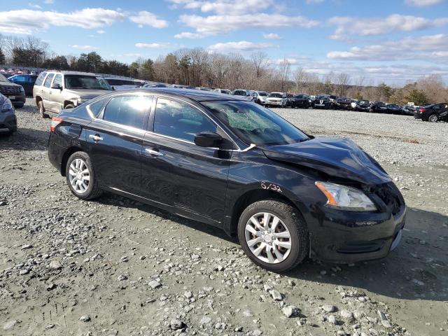 3N1AB7AP6FY256373 - 2015 NISSAN SENTRA S BLACK photo 4