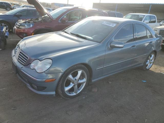 WDBRF40J25F662008 - 2005 MERCEDES-BENZ C 230K SPORT SEDAN BLUE photo 1