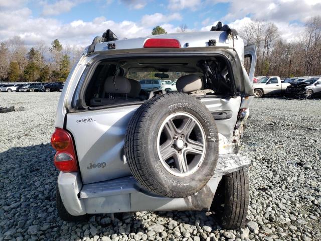 1J8GK38K93W714316 - 2003 JEEP LIBERTY RENEGADE SILVER photo 6