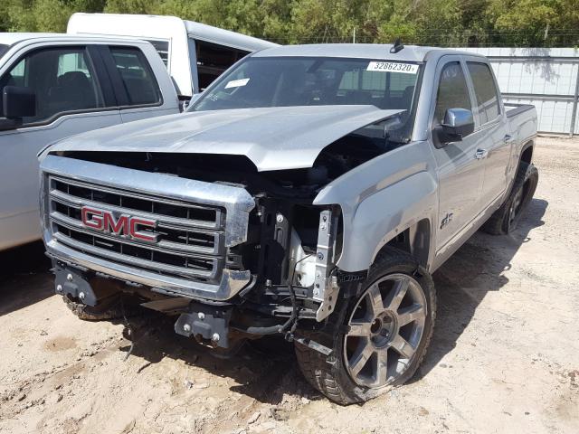 3GTP1NEC6HG426570 - 2017 GMC SIERRA C1500 SLT SILVER photo 2