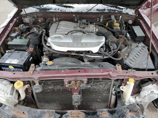 JN8DR09Y42W737917 - 2002 NISSAN PATHFINDER LE 勃艮第红 照片 11