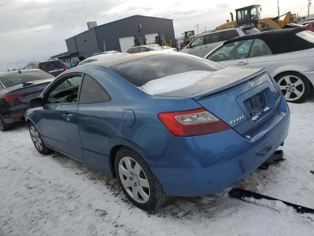 2HGFG12677H544984 - 2007 HONDA CIVIC LX BLUE photo 2