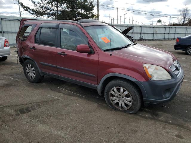 JHLRD77826C022379 - 2006 HONDA CR-V EX MAROON photo 4