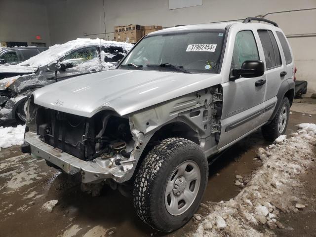 1J4GK48K33W690022 - 2003 JEEP LIBERTY SPORT SILVER photo 1