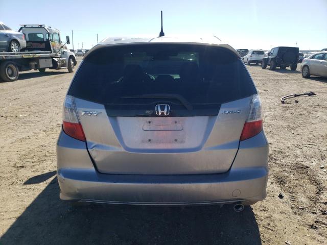 JHMGE8H48AS016604 - 2010 HONDA FIT SPORT SILVER photo 6