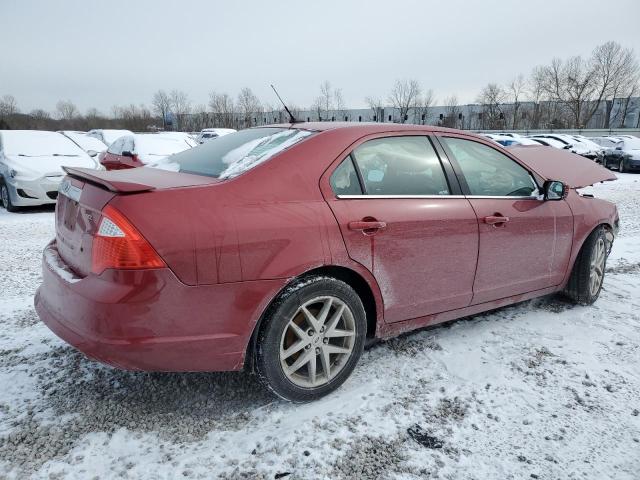 3FAHP0JA4AR171606 - 2010 FORD FUSION SEL RED photo 3