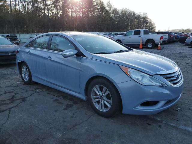 5NPEB4AC1EH895752 - 2014 HYUNDAI SONATA GLS BLUE photo 4