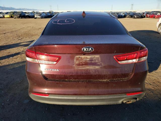 5XXGT4L37JG271513 - 2018 KIA OPTIMA LX MAROON photo 6