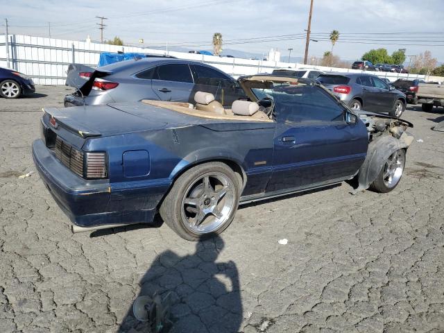 1FABP40E1HF211178 - 1987 FORD MUSTANG LX BLUE photo 3