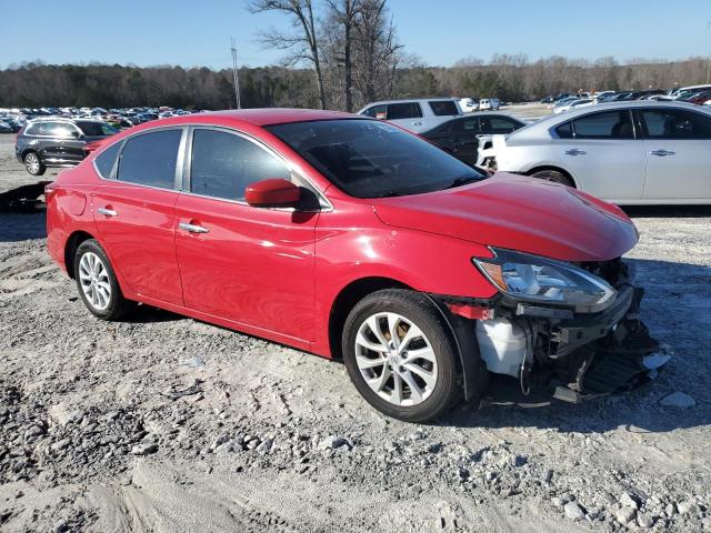 3N1AB7AP8KL604763 - 2019 NISSAN SENTRA S RED photo 4