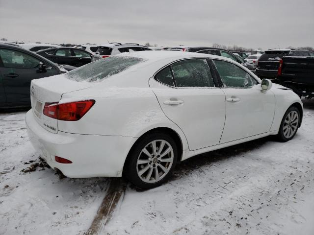 JTHCK262472016131 - 2007 LEXUS IS 250 WHITE photo 3