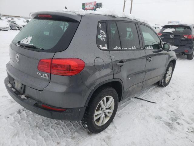 WVGBV3AX1EW617253 - 2014 VOLKSWAGEN TIGUAN S GRAY photo 3